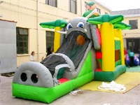 Elephant Bounce House and Slide Combo