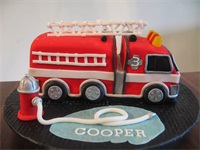 Inflatable Cooper Fire Truck Bounce House Moonwalk