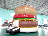 New Design Hamburger Bounce House Combo Moonwalk