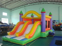 Jungle Inflatable Bounce House Slide Combo for Party Rental