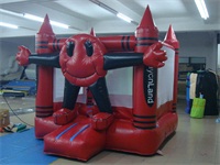Commercial Happy Face Crayonland Bounce House for Sale