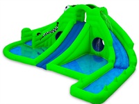 Green Inflatable Crocodile Isle Water Park