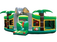 Deluxe Jungle Adventure Inflatable Kids Play Center