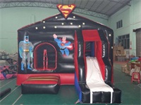 Exciting Black Spiderman Bounce House Slide Combo