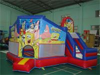 Custom Inflatable Spongbob Jumping Castle Combo for Rentals