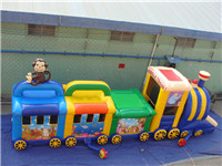 Thomas the train inflatable tunnel bounce house