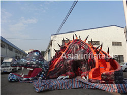 Inflatable ninja saur slide for sale