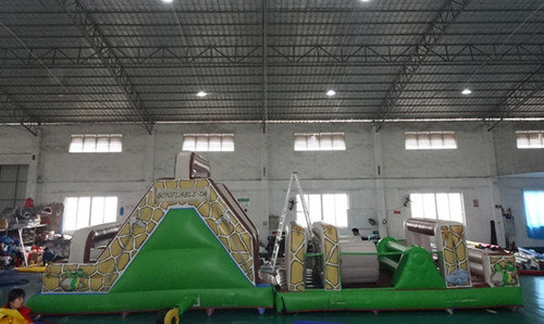 New Stone Mountain  printing inflatable obstacle course for sale