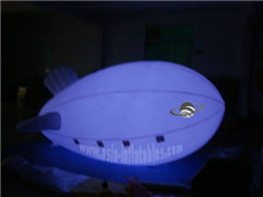 White Color Helium Advertising Blimps with LED Lighting