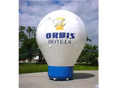 14ft High LED Light Balloon Branded Ground PVC Balloon