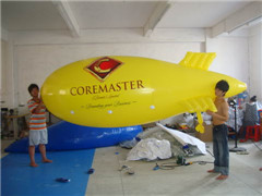 4m Long Yellow Helium Blimps with Logos Printing
