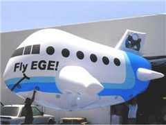 Custom Single Color Printing Inflatable Airplane