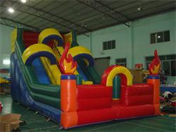 Customized The Torch Logo Inflatable Slide for Event