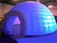 Hot Selling Double Layers 210D Oxford Cloth Lightinf Inflatable Tent for Wholesale