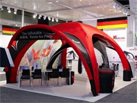New Style Vivid Red Color Inflatable X-Gloo Tent for Sales Promotions