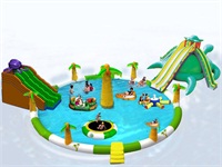 2014 New Design Durable Inflatable Octopus Water Park for Rentals