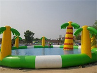 Hot Sales 0.9mm PVC Tarpaulin Inflatable Water Fun Park for Hire