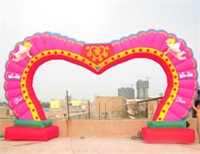 New 10m Pink Color Inflatable Wedding Arch