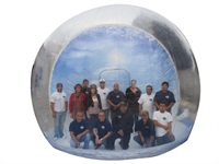 Take photos inflatable snow globe