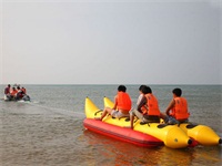 Funny Double Tubes Inflatable Banana Boat 8 Passengers for Sale