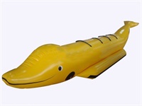 New Yellow Color Inflatable Dolphin Towable Boat for Rentals