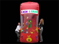 Colorful Design Inflatable Cash Grab Great for Grand Openings