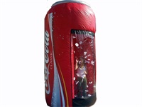 Coca Cola Can Branded Inflatable Money Booth