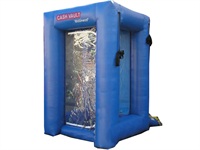 New Blue Cube Inflatable Cash Vault Money Machine