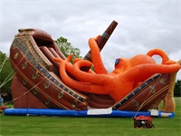 Giant Inflatable Kraken Pirate Ship Bouncer for Sale