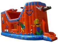 New Colorful Giant Inflatable Pirate Ship