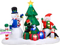 Funny Santa Claus Family Christmas Lighting Inflatables