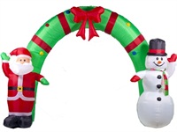 Cheap Prices Inflatable Christmas Santa and Snowman Archway