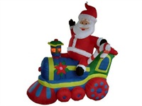Christmas Inflatable Decoration Santa Claus Municipal Workers