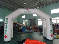 16 Foot Heineken Brouwerijen Stable Inflatable Double Arch