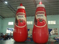 Full Color Digital Printing Master Foods Tomato Sauce Inflatable Bottle Model