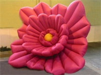 Large Red Strong Style Peony Flower Inflatable Model