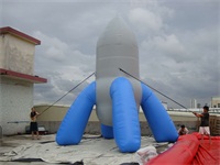 6m High Inflatable Rocket Replica