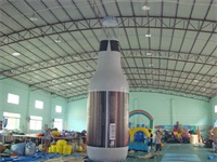 Air Sealed Welding 0.6mm PVC Tarpaulin Inflatable Bottle 7.6m High Advertising Model