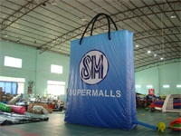 Blue Super Malls Inflatable Bag Model