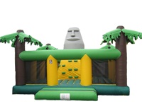 Great Fun Cartoon Character Aztec Rock Climbing Wall