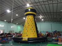 New Style Black and Yellow Inflatable Rock Climbing Mountain