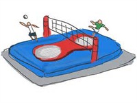 Ultimate Inflatable Bossaball Playground