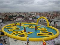 Funnest Crazy Inflatable Crazy Golf Course Race Track