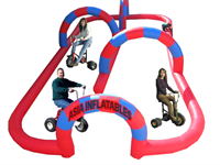 Giant Tricycle Sand Inflatable Race Track