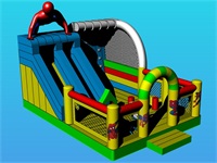 Spiderman Inflatable Super Hero Bounce House Slide Combo