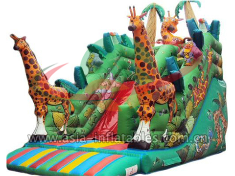 Big Inflatable African Giraffe Slide