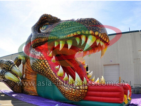 Inflatable Dragon Head Slide