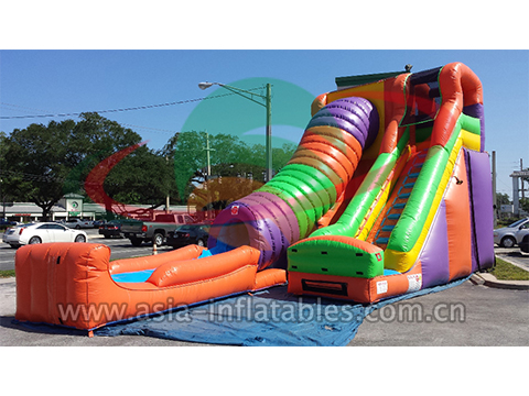 Fun Inflatable Tunnel Water Slide