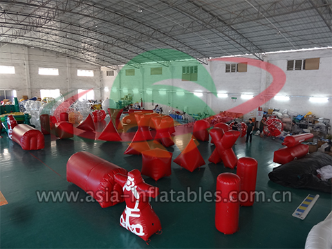 Outdoor Inflatable Paintball Bunkers For Battle Games