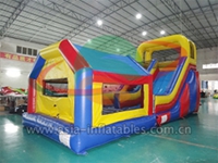 Inflatable Dry Slide With Front Bouncer Combo